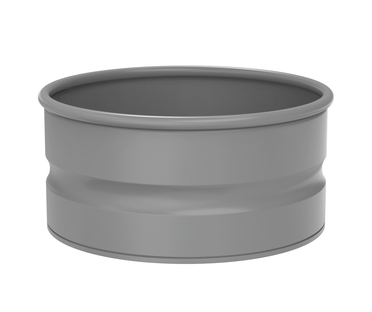 grey planter on white background