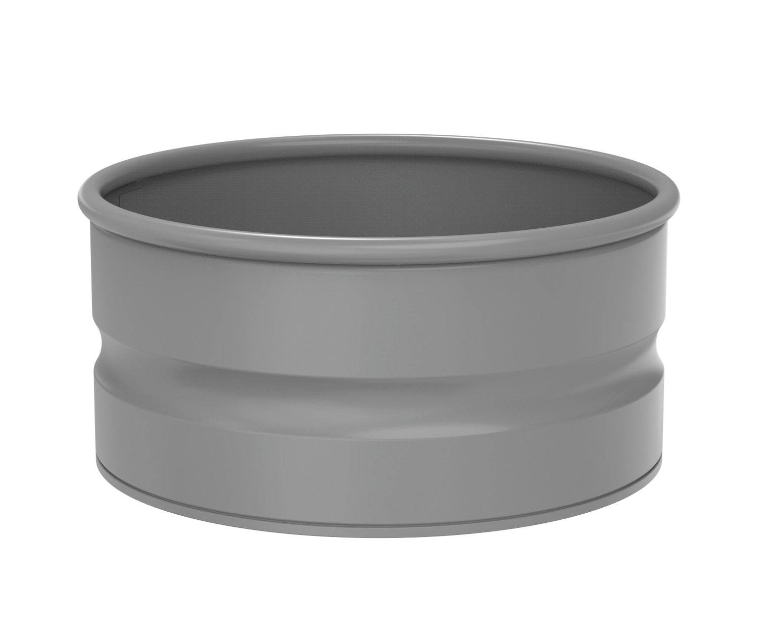grey planter on white background