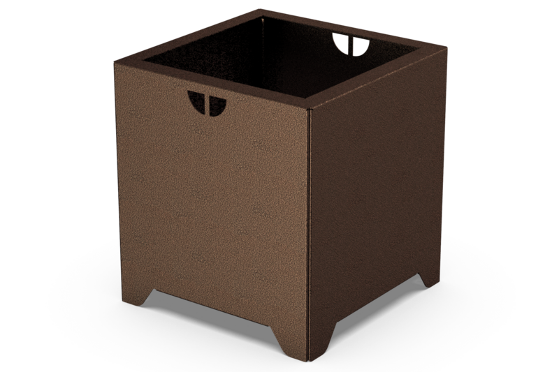 box planter on white
