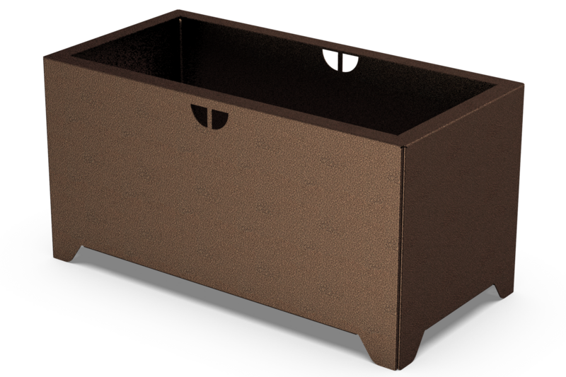 planter on white background
