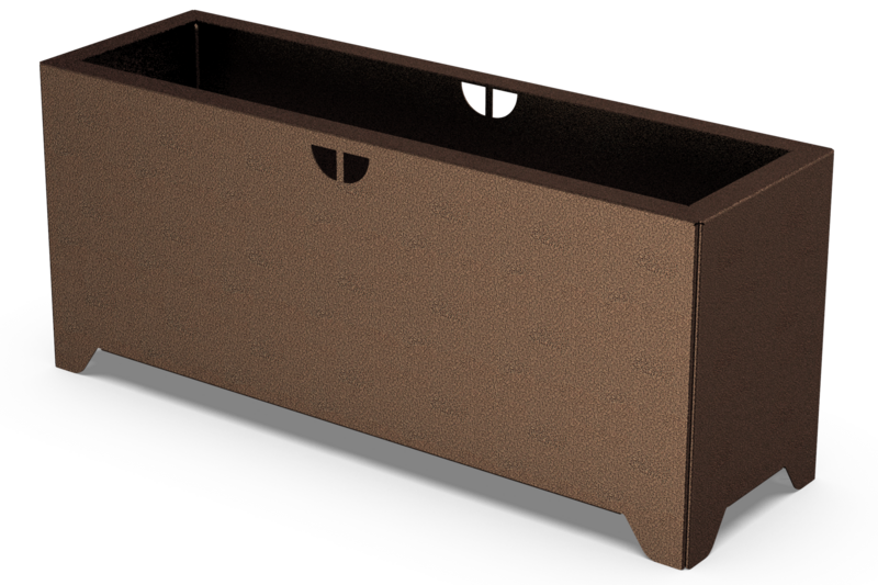 planter on white background